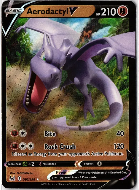 Aerodactyl V Lost Origin 092/196 Vorderseite